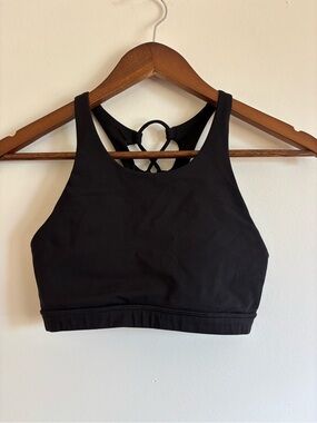 lululemon athletica Black High-Neck Strappy Sports Bra
